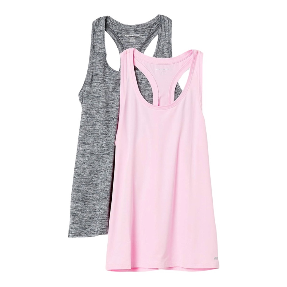 NWT Amazon Essentials Women’s Gray Tech Stretch Relaxed Fit Racerback Tank - Picture 2 of 10